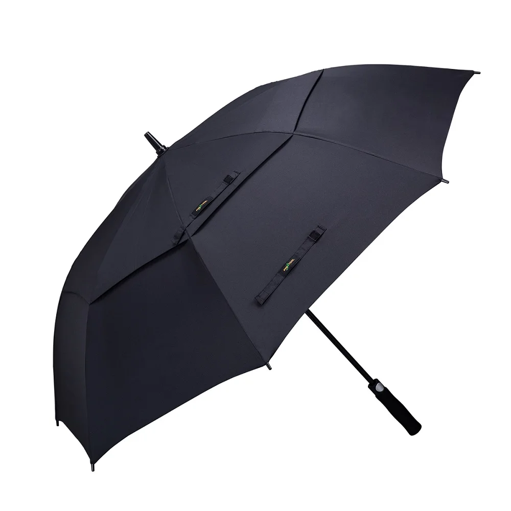 Oversize Automatic Umbrella Large Golf Strong Windproof Semi Auto Long Double Layer Outdoor Man Women Business | Дом и сад