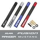 Автомобильная радиоантенна 12 см из углеродного волокна для Ford Fiesta Fusion Kuga Ranger Mustang Explorer Ecosport Ghia ST Shelby автомобильные аксессуары