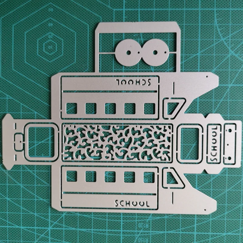 Пресс-формы в виде школьного автобуса 2020 для скрапбукинга подарочных открыток на