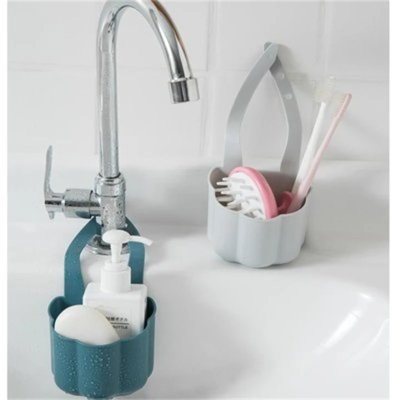 

Kitchen Sink Drain Rack Sponge Soap Sundries Rack Hanging Storage Basket Faucet Storage Rack Shelf Portable Kitchen Storage Tool