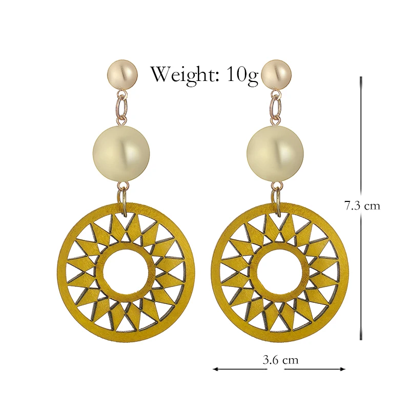 YULUCH этнические африканские индийские Индивидуальные женские синие Черные полые