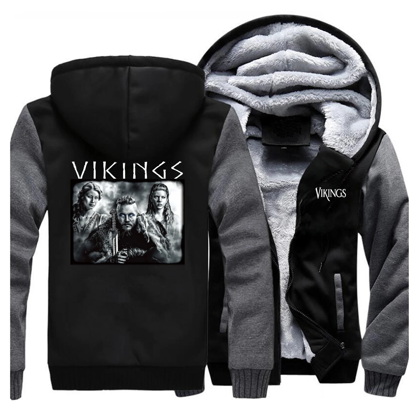 Мужская толстовка с капюшоном Odin Vikings Толстовка для мужчин спортивная