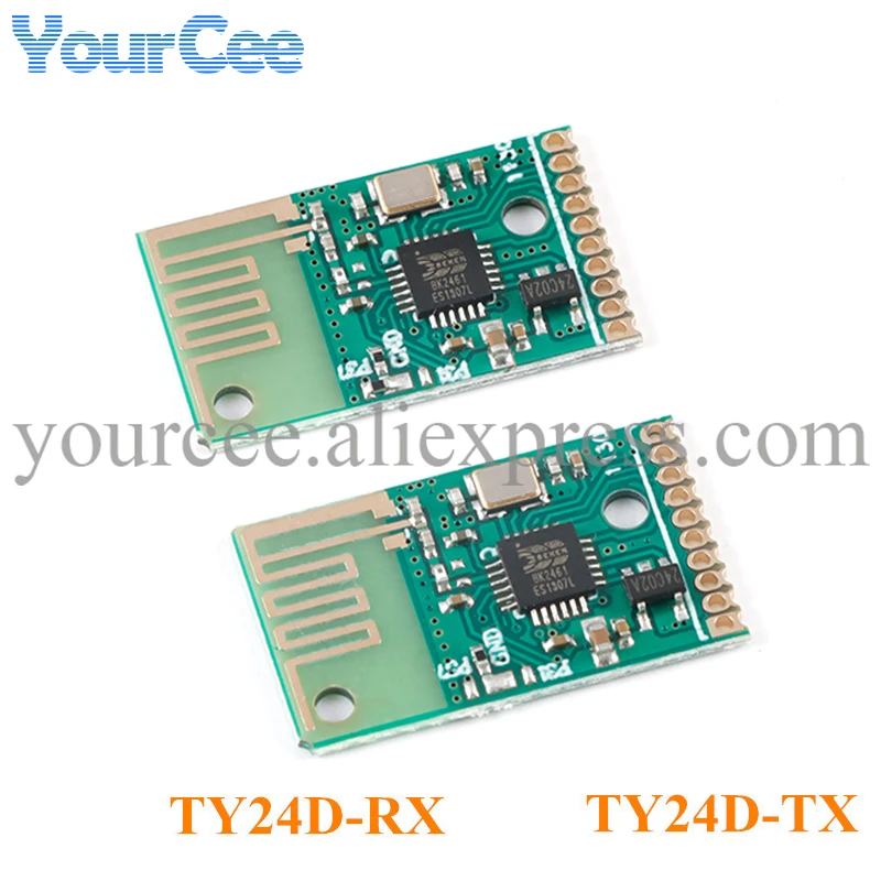 2.4G TY24D Wifi Wireless Remote Control Module Transmitter and Receiver Board Transmission Reception Communication 6 Channel