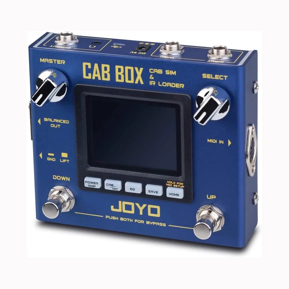JOYO R-08 CAB BOX Multi-Effect Guitar Pedal Support IR loading with 4 Tube Power Amp Simulations 20 Cabinet Models Effect Pedals |