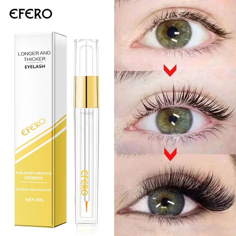 

EFERO Eyelash Growth Serum Eyelashes Enhancer Natural Eye Lashes Nourishing Essence Lengthening Treatment Thicker Fuller Longer