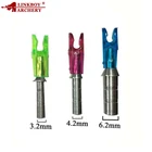 12 шт. стрельба из лука из алюминия  Nock ID 3,2 мм, 6,2 мм, 3,2 мм Nock ID мм Nock набор блочного традиционного рекурсивного лука для охоты