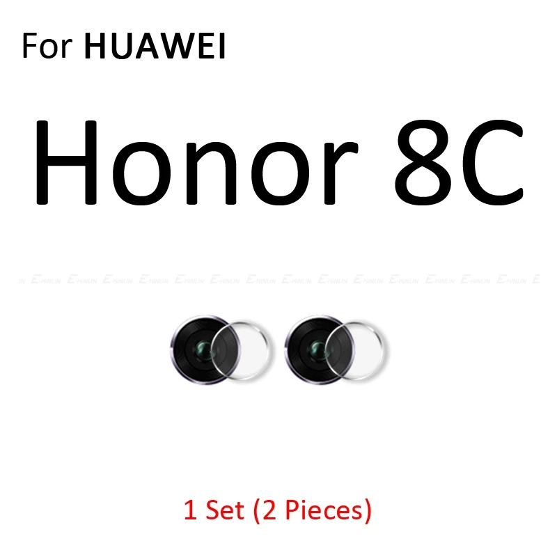 Прозрачная защитная пленка для задней камеры HuaWei Honor 8A 6A 5C 6X 6C Pro 8C 7X9 8 Lite 6 Play из закаленного стекла - Цвет: For Honor 8C