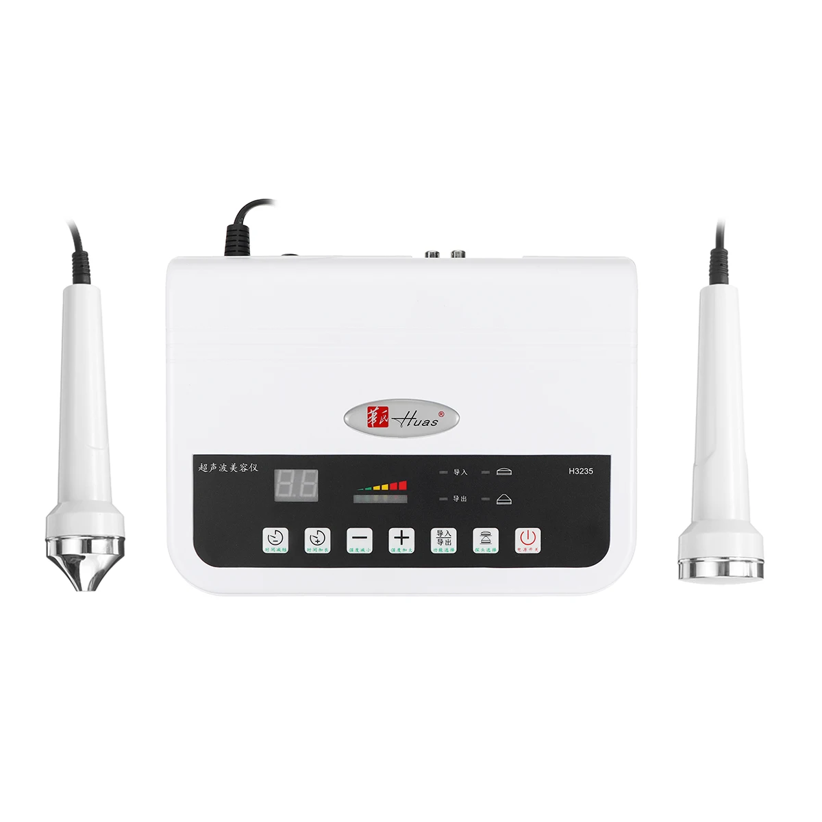 2 in 1 Ultrasonic Beauty Apparatus Eye Massager High Frequency Firming Lifting Whitening Wrinkle Rejuvenation Use For Face Body | Красота и