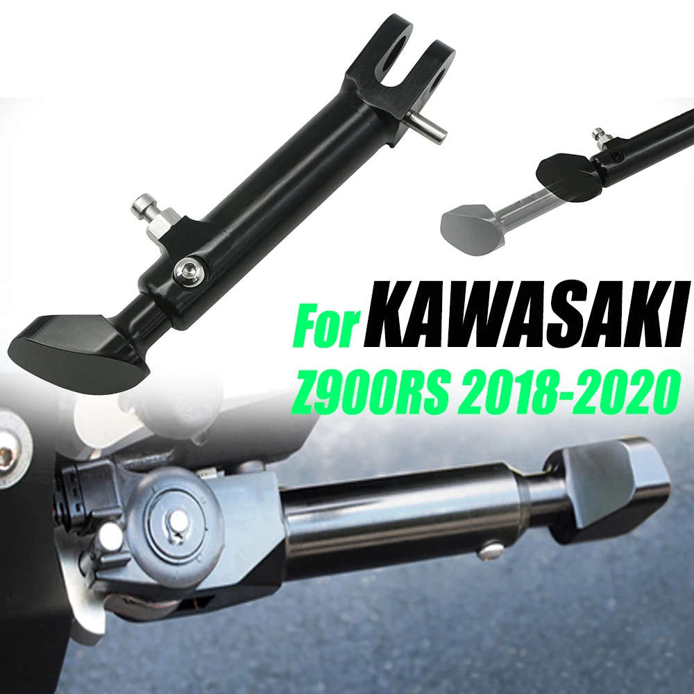 

For Z900 RS Z900RS Z 900 RS 2018 2019 2020 Motorcycle CNC Aluminum Adjustable Kickstand Foot Side Stand Support Black