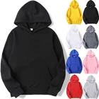 Осенне-зимние женские модные повседневные топы, теплые толстовки, свободные однотонные толстовки с длинным рукавом, пуловеры