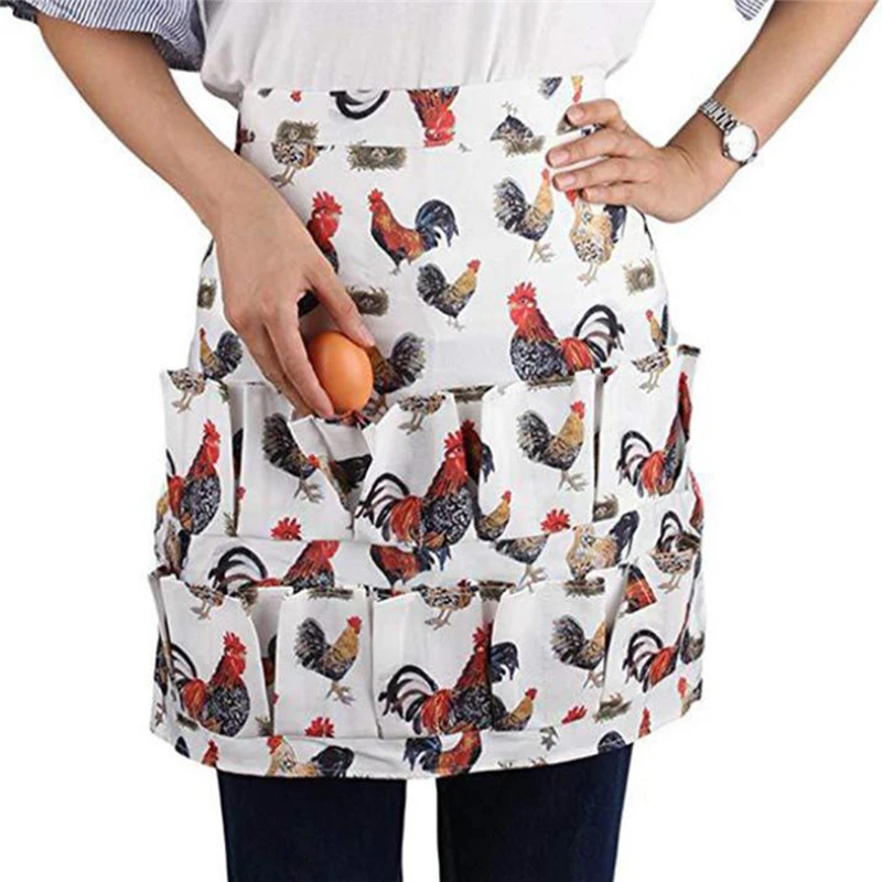 Фартук может держать два ряда карманных яиц практичный холст противообрастающий