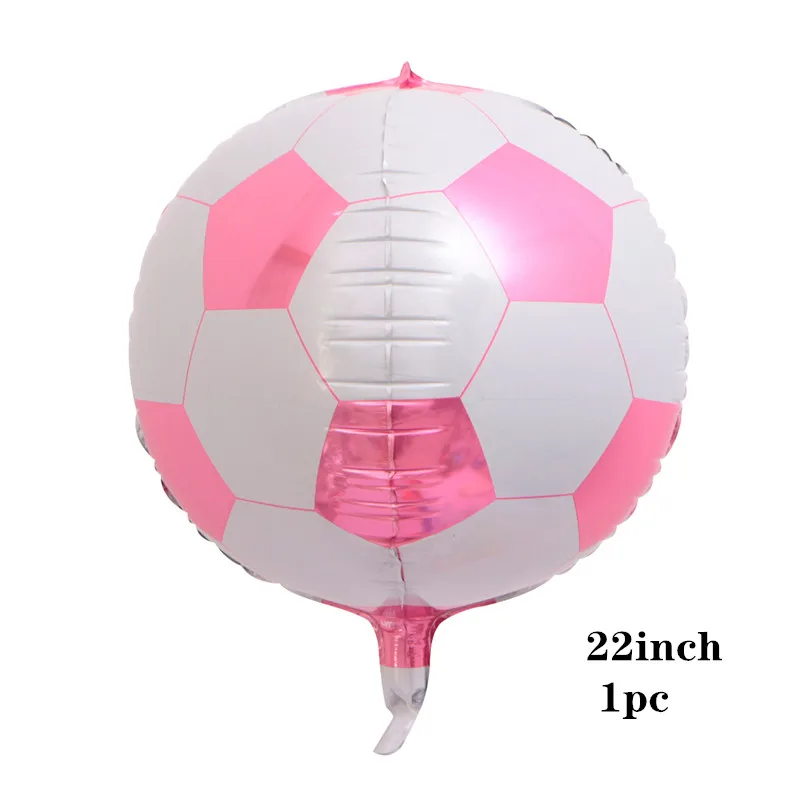 1pc 22inch 9 шт., вечерние круглые воздушные шары для футбола, черного и золотого цвета, размер 40 дюймов, воздушные шары с гелием для спорта, вечерние украшения для мальчиков - Цвет: 1pc 22inch