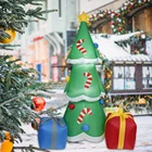 Надувной Снеговик Санта-Клаус, модель гайковера светодиодный светильник кой, надувные рождественские куклы для улицы, новогодний декор 2022