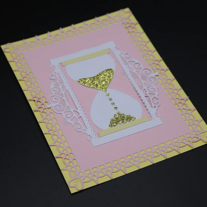 Таймерное устройство металлические пресс-формы песочные часы рамка фоновая