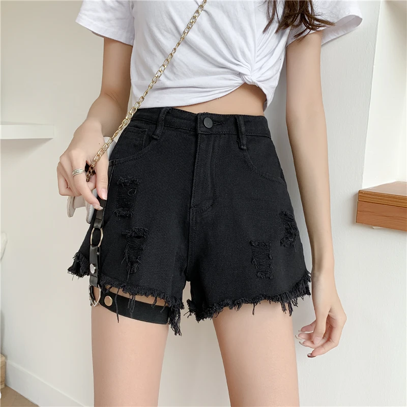 Женские джинсовые шорты большого размера для пышных девушек Новинка весна лето