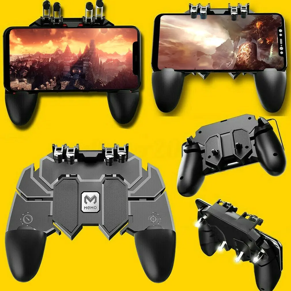 AK66 MEMO PUBG игровой контроллер геймпад металлическая кнопка пуска стрельба Бесплатный огонь геймпад джойстик для IOS Android мобильный телефон
