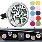 Ароматерапия ювелирное дерево автомобильный воздушный диффузор из нержавеющей стали освежитель воздуха автомобильный диффузор для эфирных масел парфюмерное ожерелье медальон