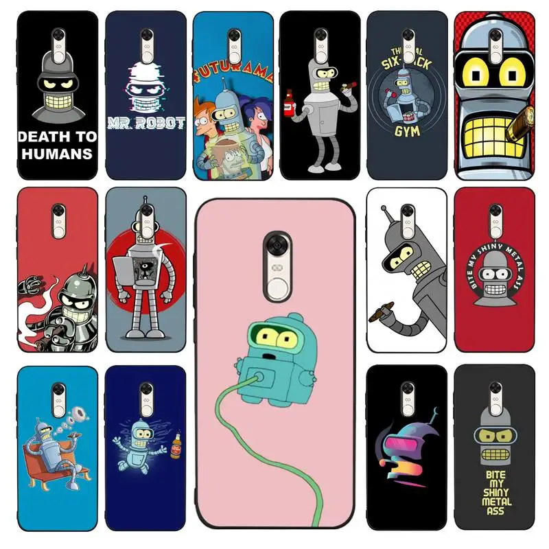 

YNDFCNB Cute Futuramas for kid Phone Case for RedMi 4X 5 plus 5 6 7 8 9 A 6pro Go K20 cover