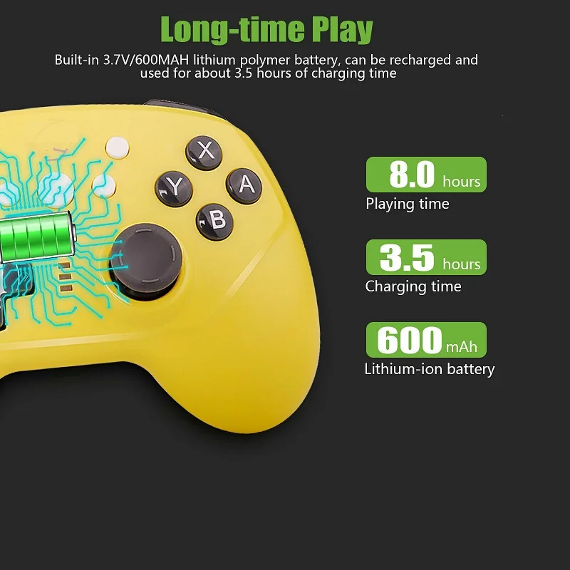 Беспроводной геймпад TIPTOP джойстик Pro контроллер для Switch/Lite Console подарок