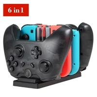 6 in1 abs 5v 2a type c usb charger dock station for nintendo switch joy cons prons controller