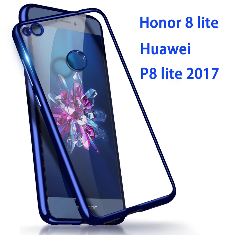 Чехол для Huawei Honor 8 9 10 20 Lite прозрачный мягкий чехол из ТПУ с силиконовым покрытием