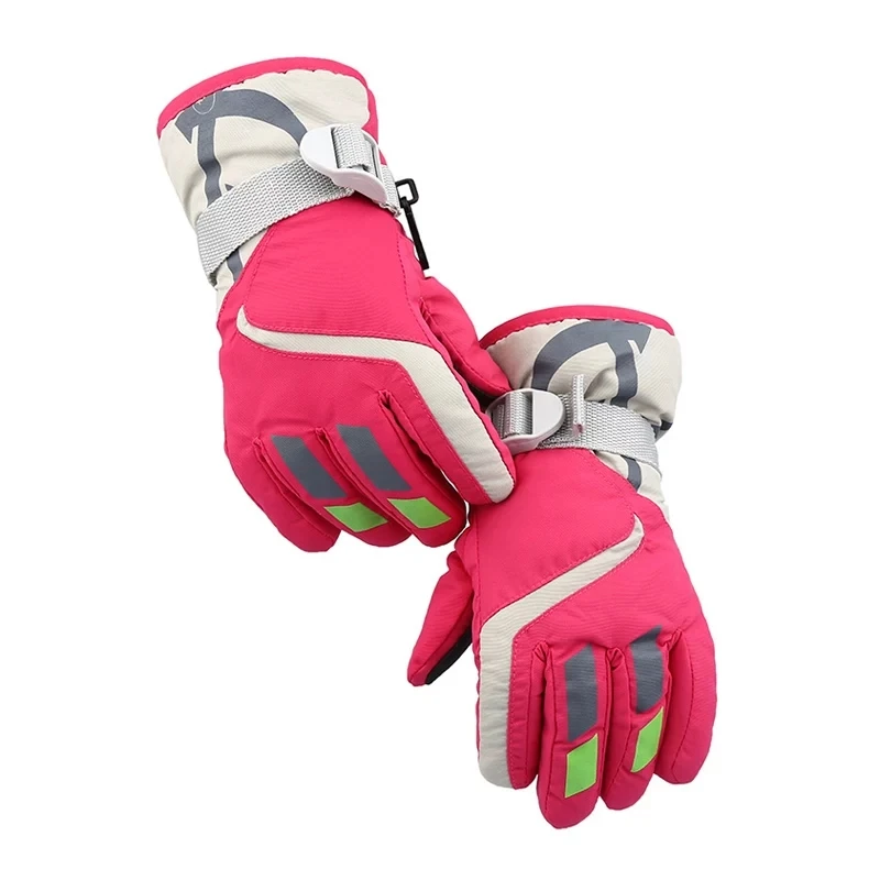Children Gloves Polyester Winter Thick Plus Ski Snowboard Warm Baby Mittens Windproof Glove For Toddler Girl Dropshipping | Спорт и