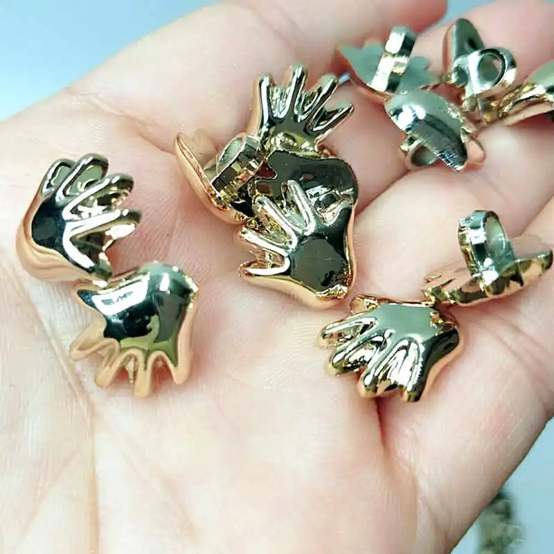 Рекламные Hl мм пластиковые Плакированные кнопки форме ладоней Швейные