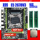 X99 материнская плата с XEON E5 2678 V3 2*8G DDR4 2400 комбо комплект памяти NVME USB3.0 ATX сервер