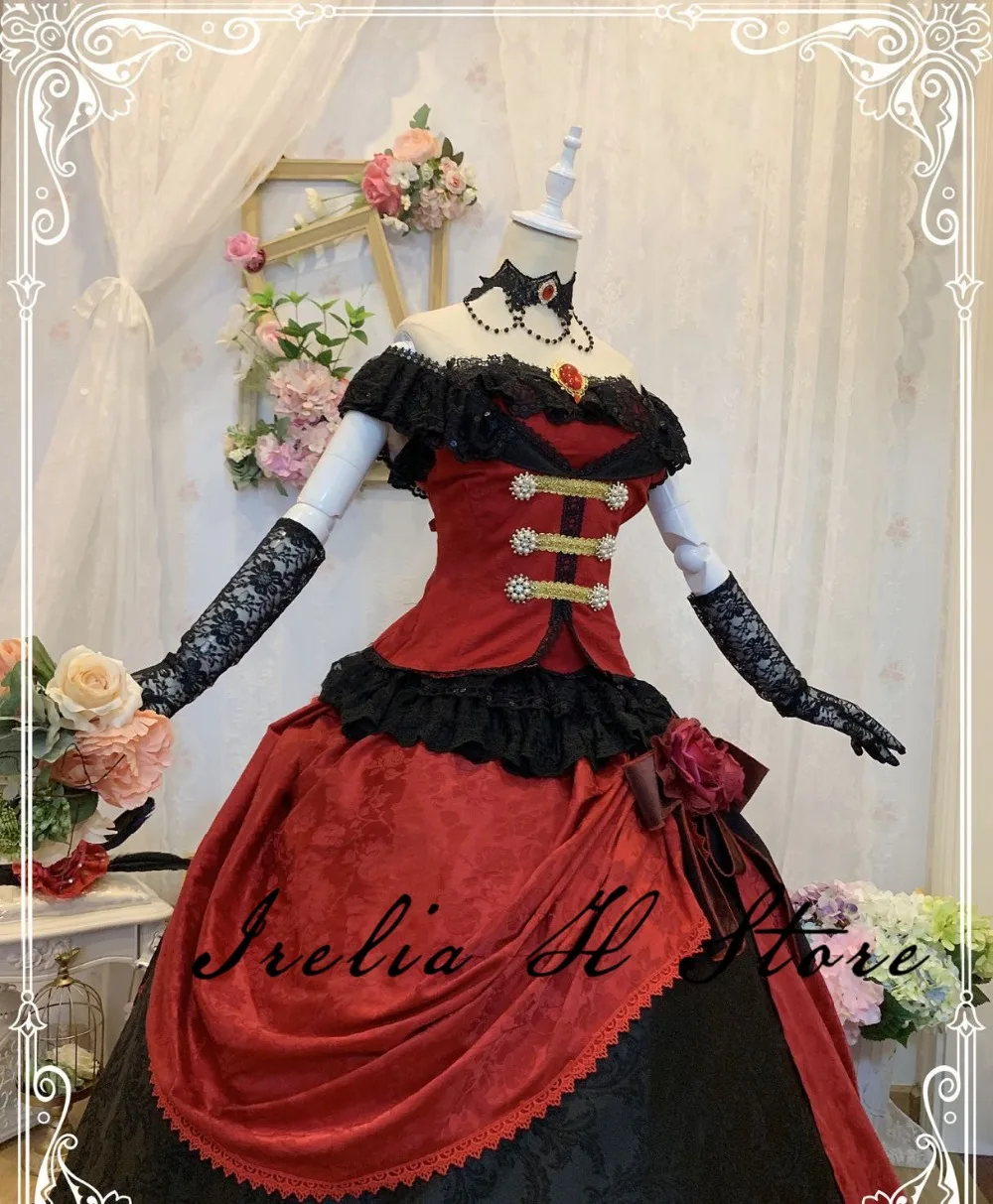 Madam Red Темный дворецкий, косплей, Madam красный костюм для косплея, платья для женщин, высокое качество, индивидуальный заказ