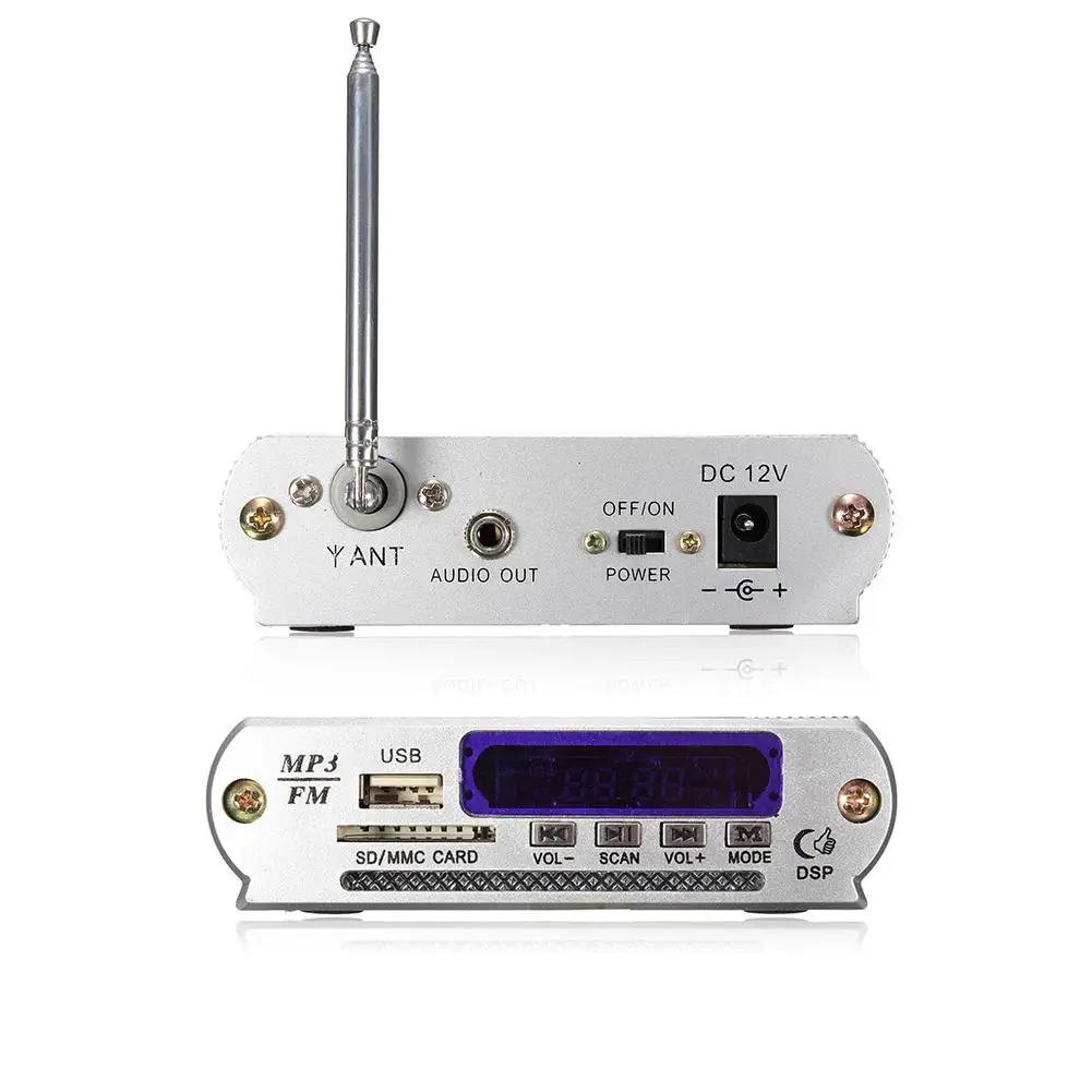 Автомобильный мини MP3 12 в USB SD MMC U диск цифровой плеер FM радио дистанционное
