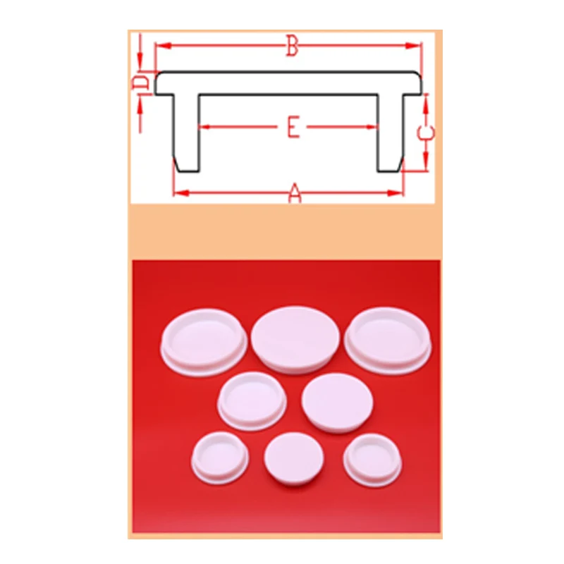 1 шт. черно белая круглая силиконовая резиновая заглушка для отверстий заглушки