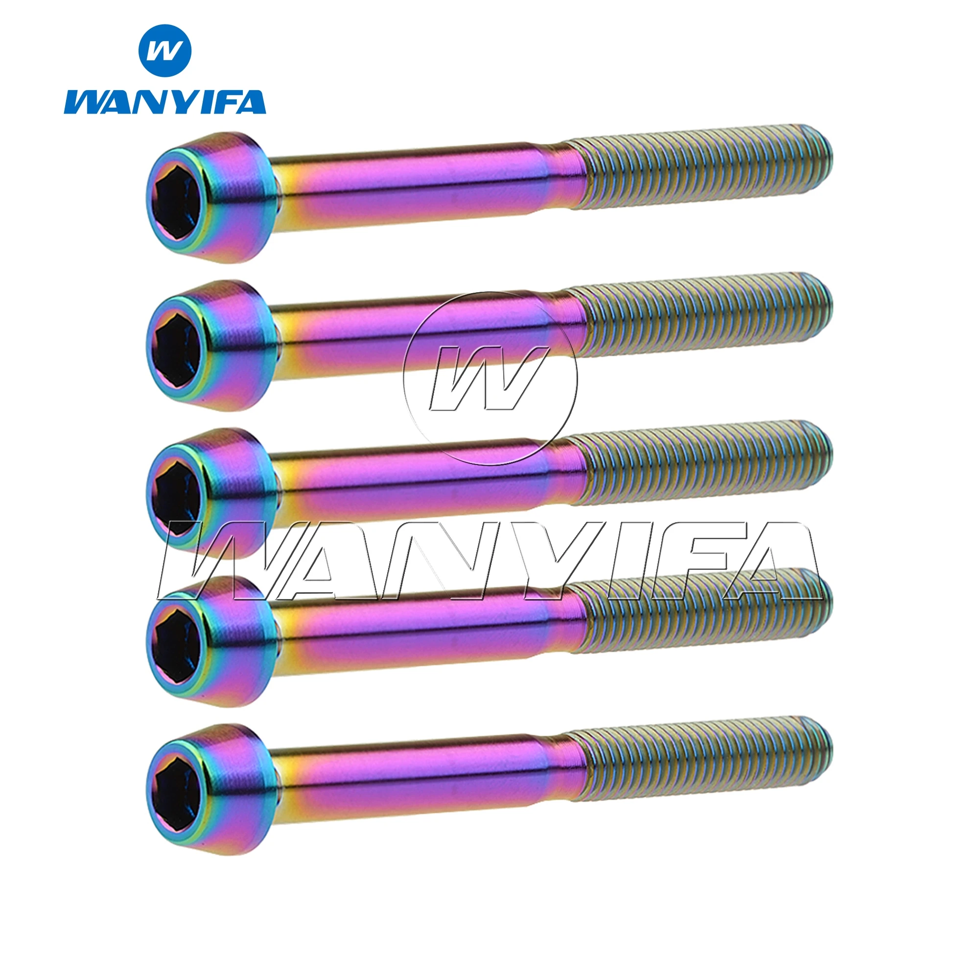 Титановый шестигранный болт Wanyifa m5x50 мм велосипедный винт аксессуар 5 шт.|Дверные