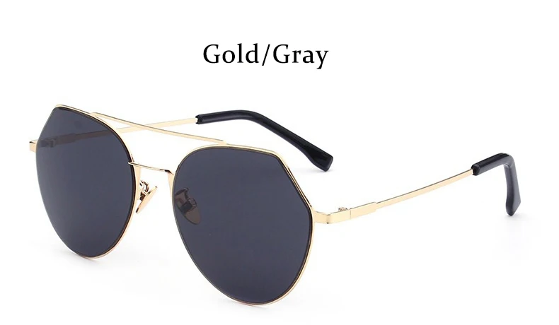 Gold Gray Зеркальные Солнцезащитные очки женские винтажные темные очки "кошачий глаз" для женщин Роскошные без оправы женские солнцезащитные очки модная металлическая оправа Новинка - Цвет линз: Gold Gray