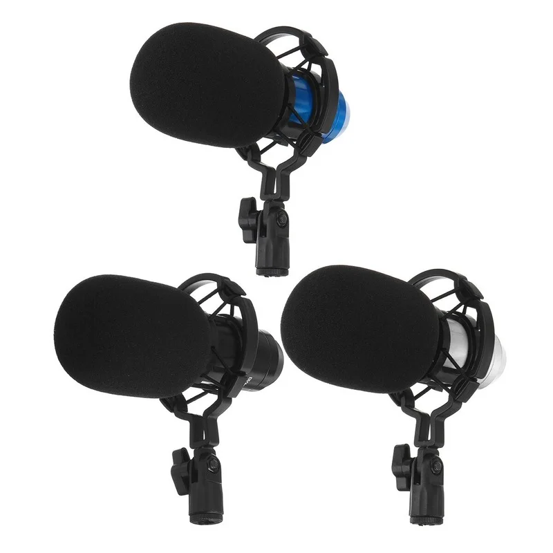 Базовый конденсаторный микрофон семейный кардиоидный студийный записывающий с