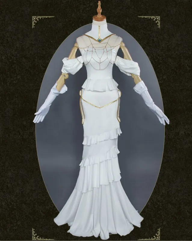 Персонаж Аниме Overlord косплей принцесса Albedo костюмы Хэллоуин сцена Новая мода