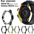 Гальванизированный чехол для Samsung Gear S3 S4 Galaxy Watch 46 мм 42 мм, мягкий ТПУ Универсальный защитный бампер, рамка, края вокруг