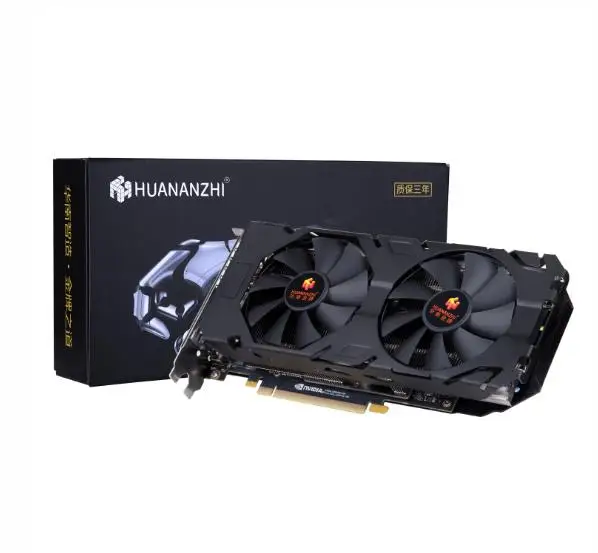 HUANANZHI черный металл + пластик RTX2070 8G графическая карта 256bit GDDR6 двойной вентилятор