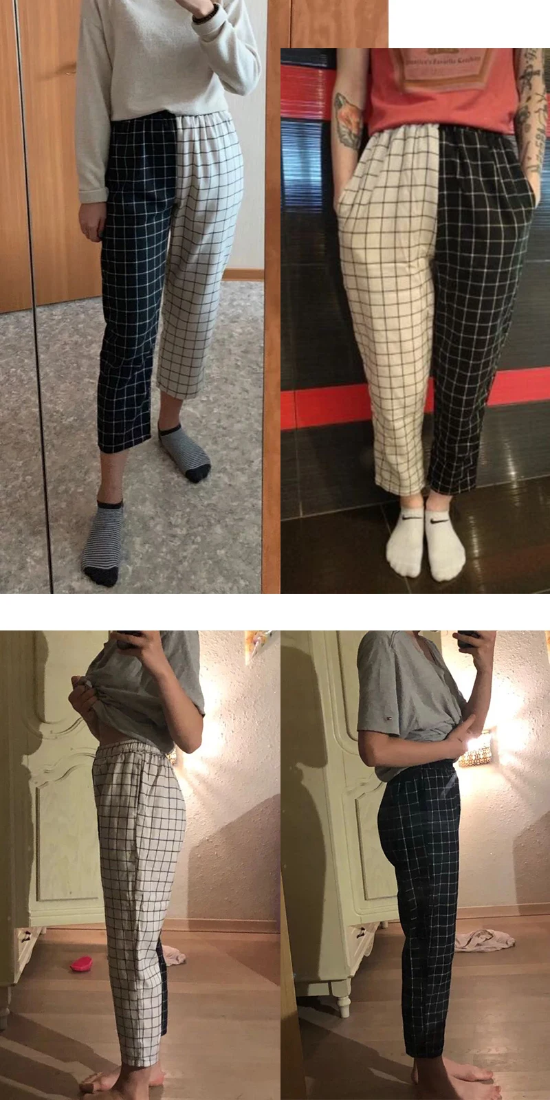 Heydress винтажные лоскутные брюки Харадзюку женские мужские брюки эластичные брюки с высокой талией корейские повседневные Прямые брюки