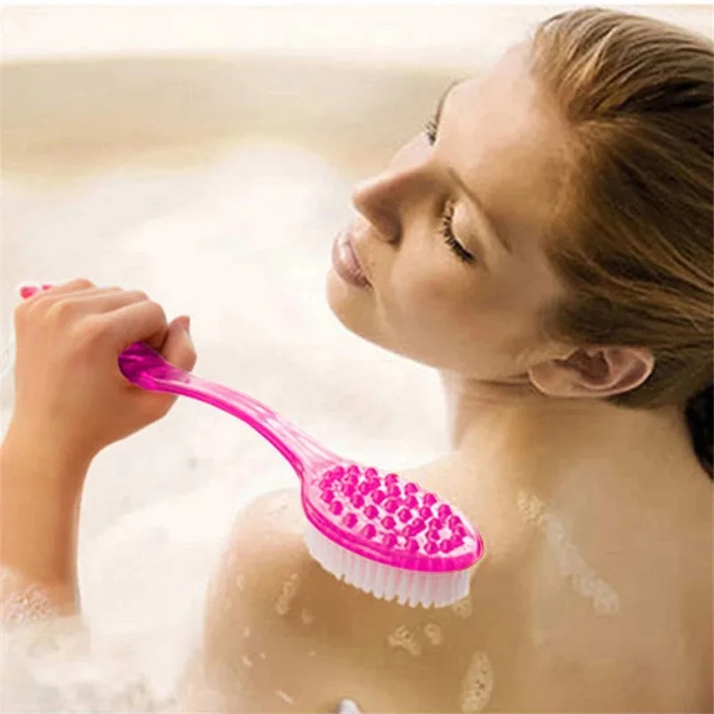 

Bath Brush Long Handle Scrubber Skin Massage Shower Brush Body Brush for Back Exfoliation Brushes Bathroom Accessories