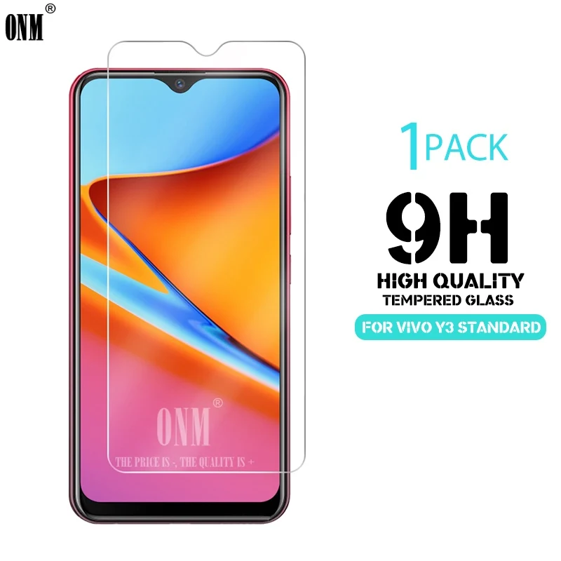 Закаленное стекло для vivo Y3 Стандартная Стеклянная защита экрана 2.5D 9H Премиум