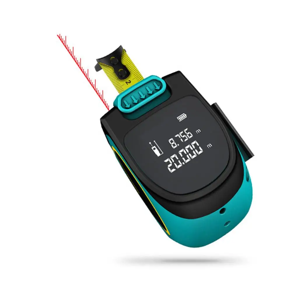 2 в 1 лазерный дальномер 40 м лазерная рулетка цифровой выдвижной 5M линейка