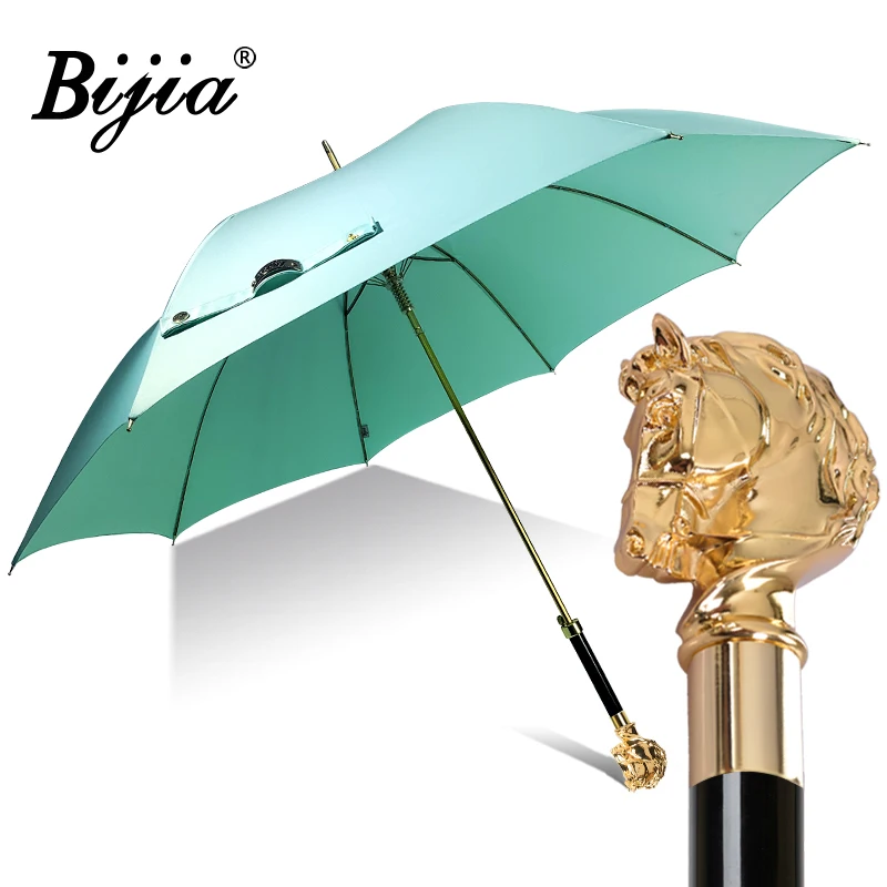 Роскошный зонт в стиле ретро креативный красочный металлический с длинной