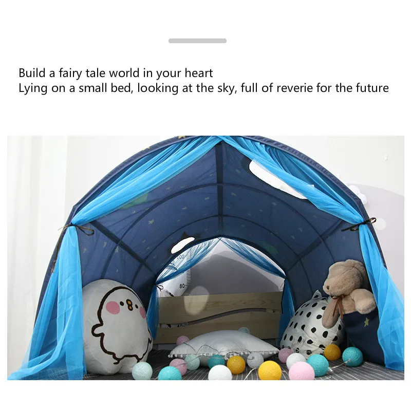 

Children's Play Tent Ball Pool Boy Girl Princess Castle Portable Indoor Outdoor Baby Starry Sky Tunnel Play Bed Tent Toy