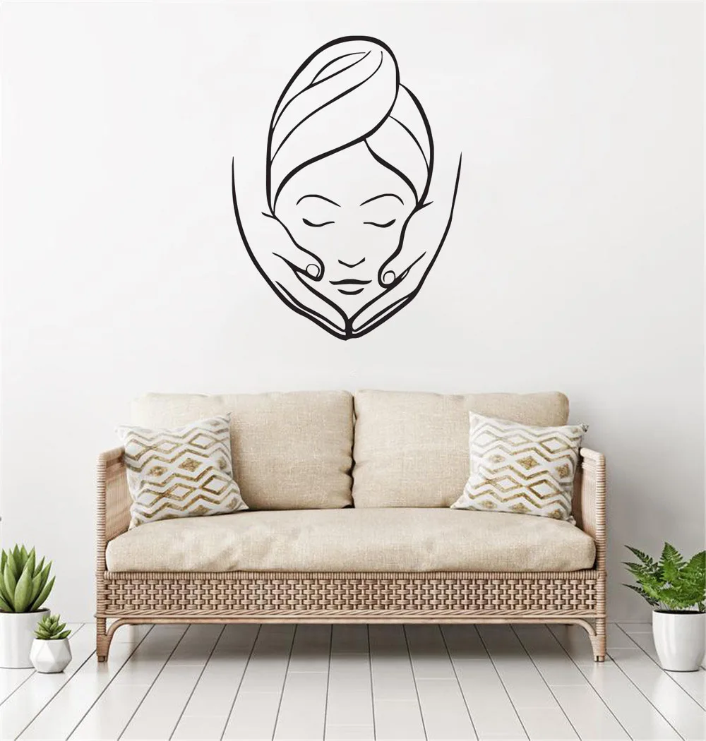 Массажные настенные Стикеры для спа-салона виниловые украшения девочек фрески