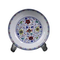 jingdezhen porcelain doucai flower pattern appreciation pan ancient porcelain collection