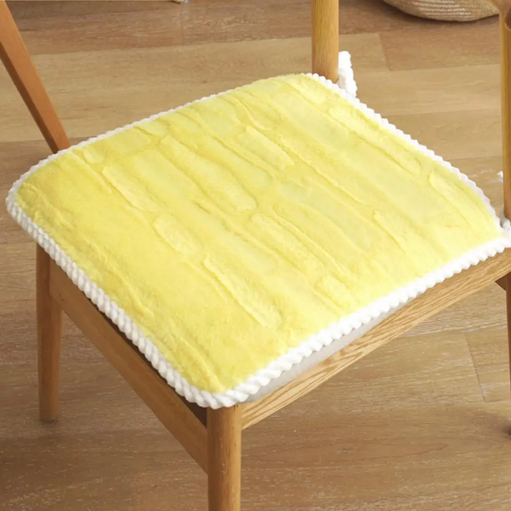 

Chic Chair Cover Universal Solid Color Chair Cushion Super Soft Thicken Chair Cushion