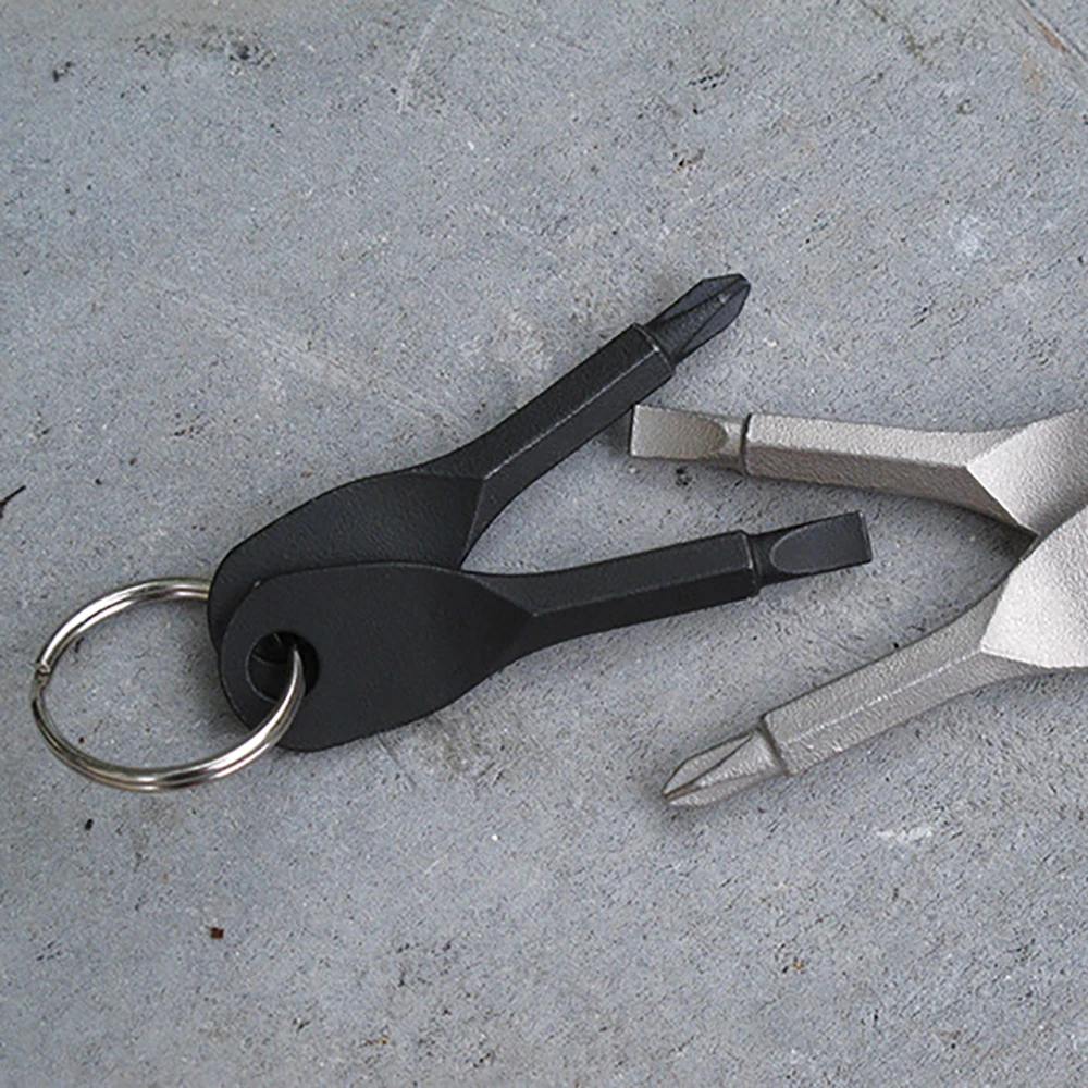 Портативная шлицевая отвертка с брелоком Мини карманный инструмент для ремонта