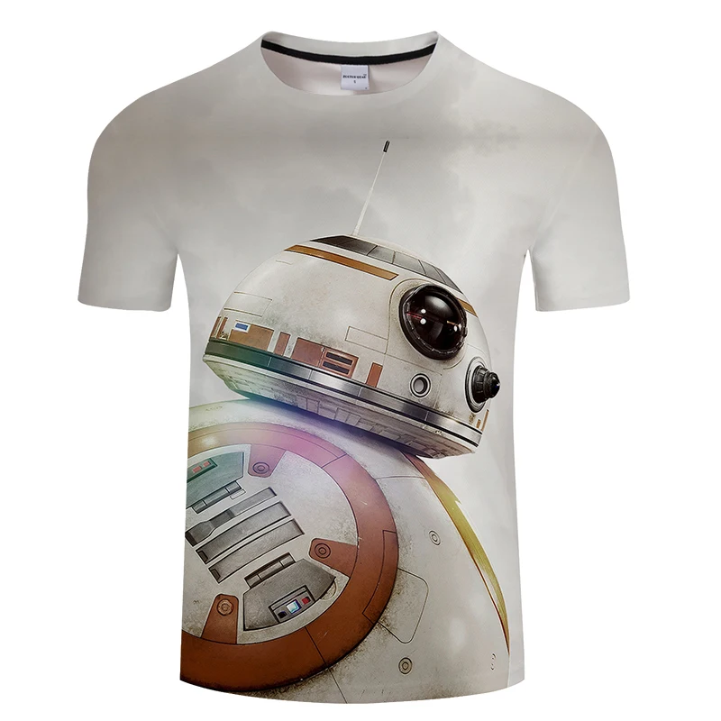 Горячая Распродажа футболка с принтом в стиле Звездные войны 3D Homme BB 8