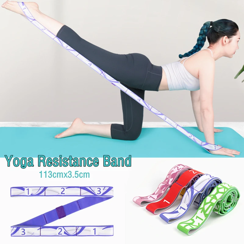 

9-grid Yoga Stretch Belt Segmented Dance Shaping Body Elastic Rope Training Auxiliary Resistance Stretching Belt