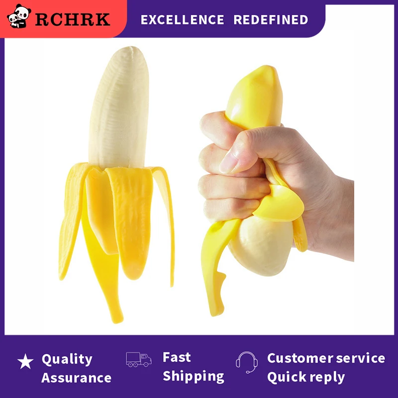 Резиновый материал каблук 15 см банановый Squishy игрушки выжать Антистресс игрушка